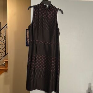 Elegant Black and Red Polka Dot Dress